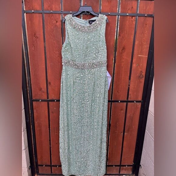 MAC DUGGAL Sequin Column Gown STYLE #10839 Mint size 10 NWT - Picture 2 of 11